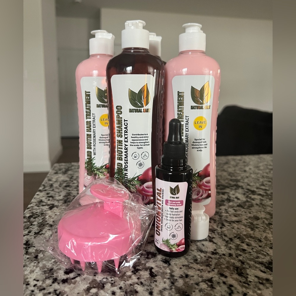 Natural Sant - Onion and Rosemary Extract haircare set (6 items)